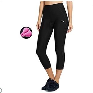 BALEAF Women's Padded High Waist Cycling Pants Capris Biking Tights Sz 2XL